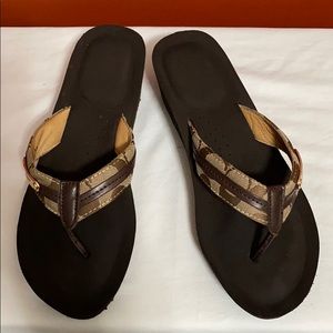 Coach Genuine leather flip-flops